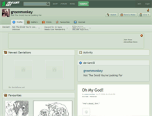 Tablet Screenshot of greenmonkey.deviantart.com