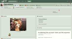 Desktop Screenshot of featuredfathom.deviantart.com