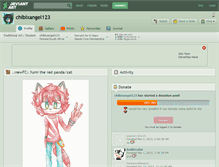 Tablet Screenshot of chibixangel123.deviantart.com