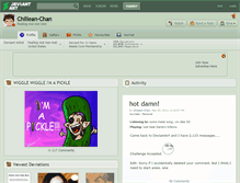 Tablet Screenshot of chiliean-chan.deviantart.com