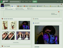 Tablet Screenshot of amelyia.deviantart.com