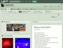 Tablet Screenshot of invaderaxelle.deviantart.com