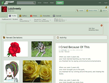 Tablet Screenshot of lulusweety.deviantart.com