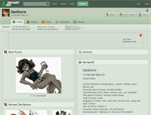 Tablet Screenshot of darkfurre.deviantart.com