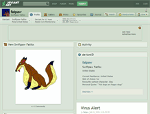 Tablet Screenshot of fatpaw.deviantart.com