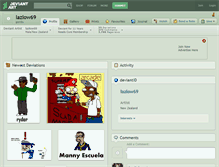 Tablet Screenshot of lazlow69.deviantart.com