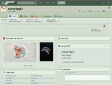Tablet Screenshot of mattgregg83.deviantart.com