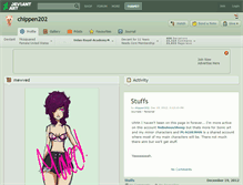 Tablet Screenshot of chippen202.deviantart.com