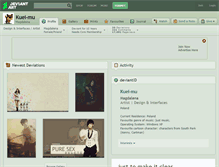 Tablet Screenshot of kuei-mu.deviantart.com