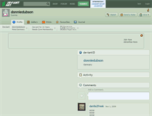 Tablet Screenshot of donniedubson.deviantart.com