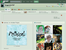 Tablet Screenshot of dragongirl787.deviantart.com