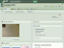 Tablet Screenshot of krystallovesfox.deviantart.com