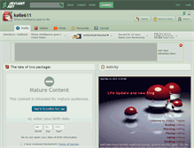 Tablet Screenshot of kelle611.deviantart.com