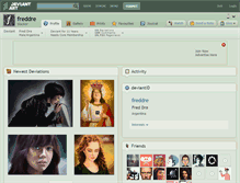 Tablet Screenshot of freddre.deviantart.com