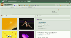 Desktop Screenshot of freewallpapers.deviantart.com