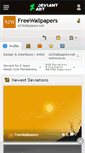 Mobile Screenshot of freewallpapers.deviantart.com