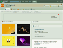 Tablet Screenshot of freewallpapers.deviantart.com