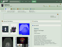 Tablet Screenshot of darkoro.deviantart.com