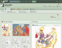 Tablet Screenshot of mohawkrex.deviantart.com