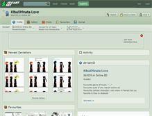 Tablet Screenshot of kibaxhinata-love.deviantart.com