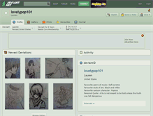 Tablet Screenshot of lovelypop101.deviantart.com