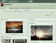 Tablet Screenshot of chuckbucket.deviantart.com