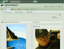 Tablet Screenshot of cr8tivephotography.deviantart.com