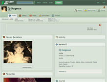 Tablet Screenshot of dj-gorgeous.deviantart.com