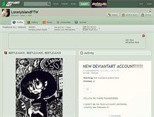 Tablet Screenshot of lonelyislandftw.deviantart.com