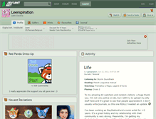 Tablet Screenshot of leenspiration.deviantart.com