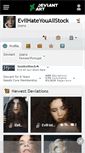 Mobile Screenshot of evilhateyouallstock.deviantart.com