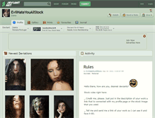 Tablet Screenshot of evilhateyouallstock.deviantart.com