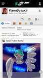 Mobile Screenshot of flamestreak3.deviantart.com