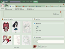 Tablet Screenshot of exbu.deviantart.com