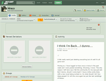Tablet Screenshot of niraco.deviantart.com
