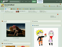 Tablet Screenshot of downsendroad.deviantart.com