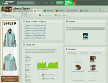 Tablet Screenshot of alice-x-claire.deviantart.com