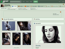 Tablet Screenshot of kimmily.deviantart.com