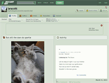 Tablet Screenshot of laracoltt.deviantart.com