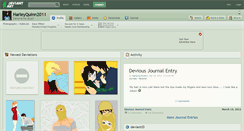 Desktop Screenshot of harleyquinn2011.deviantart.com