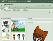 Tablet Screenshot of cherrysweetmew.deviantart.com