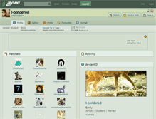 Tablet Screenshot of i-pondered.deviantart.com