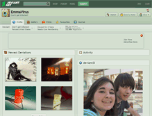 Tablet Screenshot of emmavirus.deviantart.com