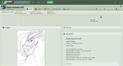 Desktop Screenshot of black-maned-wolf.deviantart.com