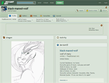 Tablet Screenshot of black-maned-wolf.deviantart.com