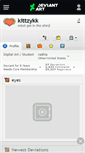 Mobile Screenshot of kittzykk.deviantart.com