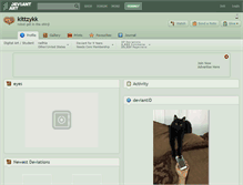 Tablet Screenshot of kittzykk.deviantart.com
