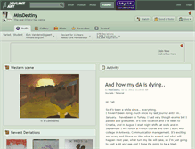 Tablet Screenshot of missdestiny.deviantart.com