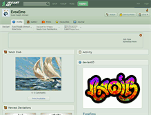 Tablet Screenshot of evoxemo.deviantart.com