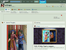 Tablet Screenshot of anidragon.deviantart.com
